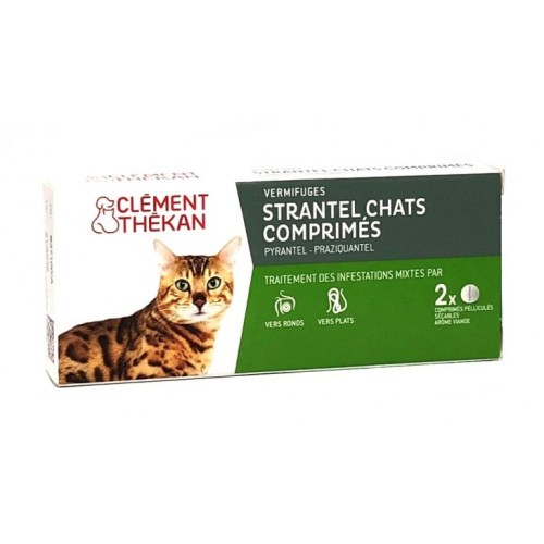 BAYER Strantel Chat 2 Comprimés - Vermifuge Efficace dès 3 Semaines