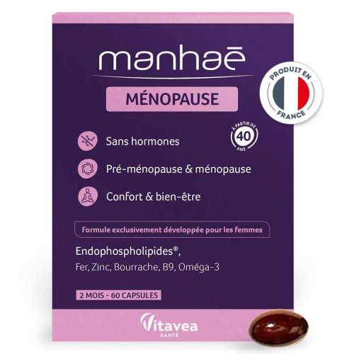 Manhaé 60 Capsules - Soutien Naturel Ménopause Féminité