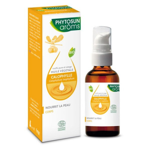 PhytoSun Aroms Calophylle Bio 50ml - Adoucit et Nourrit la Peau