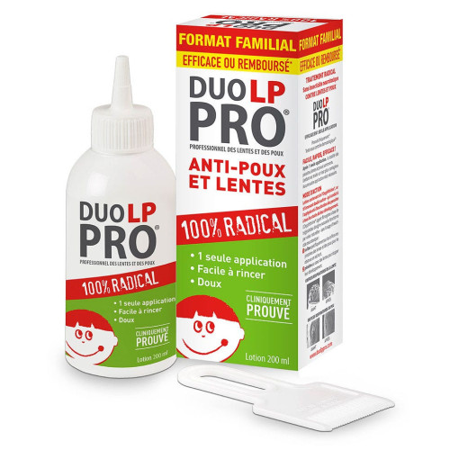 DUO LP PRO Lotion Radicale 200mL - Elimine Poux et Lentes