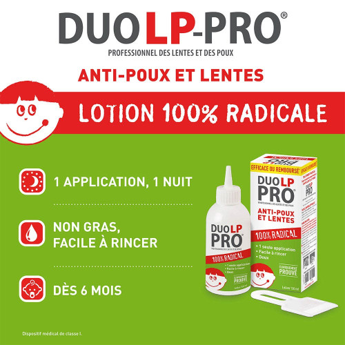 DUO LP PRO Lotion Radicale 200mL - Elimine Poux et Lentes