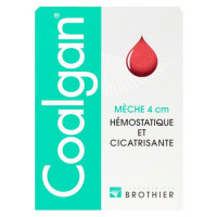 BROTHIER Coalgan Mèche Hémostatique 5 Mèches - Absorption efficace