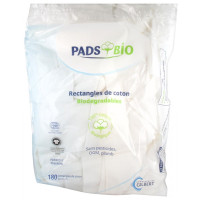 GILBERT Coton Pads Bio 180 pièces - Démaquillage et nettoyage doux