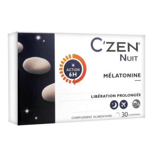 BAUSCH & LOMB C'Zen Nuit 30 Comprimés - Sommeil de Qualité
