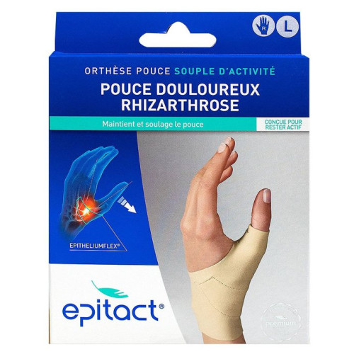 EPITACT Orthèse Pouce Douloureux Main Droite L - Soulagement Efficace