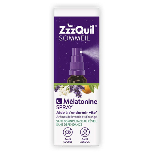 Sommeil Spray mélatonine 30 ml