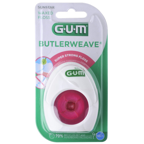GUM Butlerweave 1 Fil Dentaire Naturel Parapharmacie