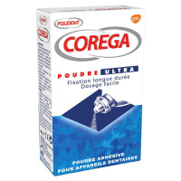 Polident Corega Poudre Adhésive Prothèses Dentaires 40g