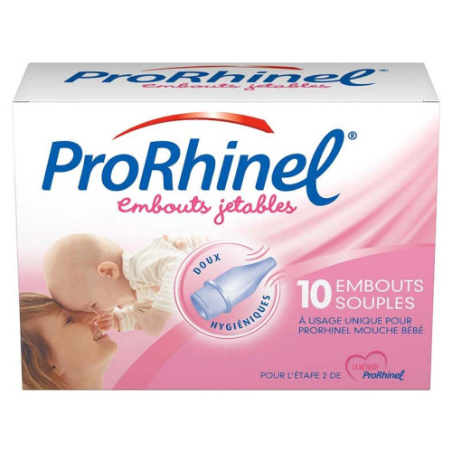 PRORHINEL Embouts Souples Mouche Bébé 10 Unités Parapharmacie