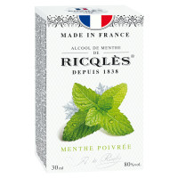 RICQLES Alcool de Menthe 30ml - Fraîcheur Intense sur