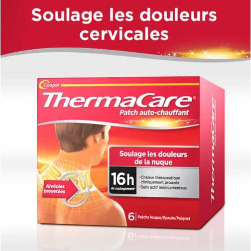 Thermacare 6 Patchs Auto-Chauffants Soulagement Douleurs