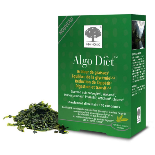 New Nordic Algo Dièt 90 - Minceur 4 en 1, Détox, Régulateur d'Appétit