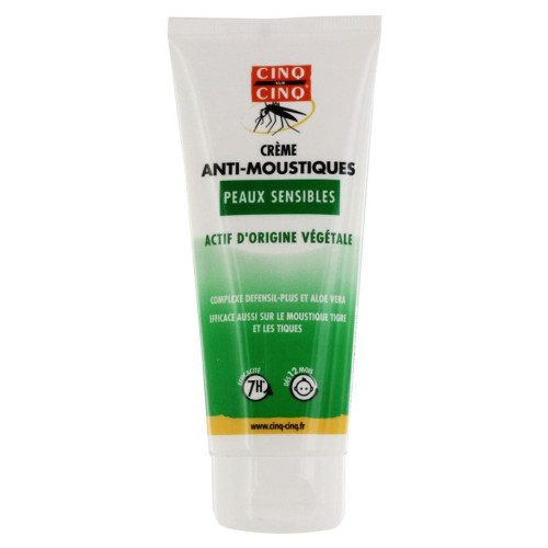 Cinq Sur Cinq Anti-Moustiques 100ml - Protection 7h, Peaux Sensibles