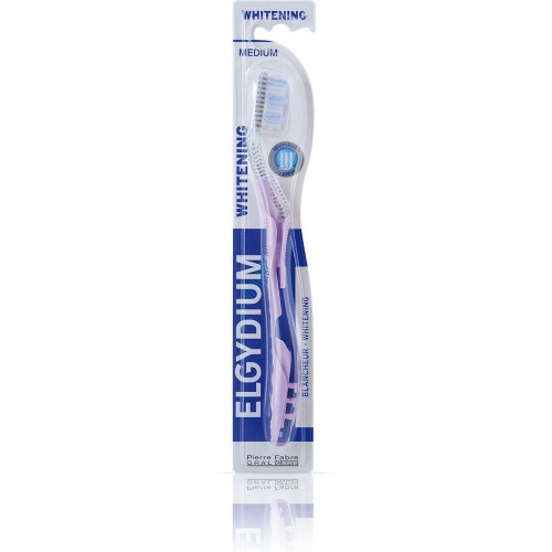 ELGYDIUM Brosse Dents Blancheur Medium 1 Unité - Blanchiment Doux