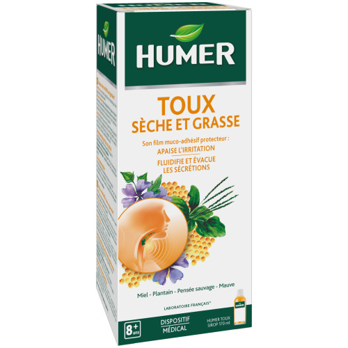 URGO Humer Sirop Toux 170ml - Apaise et Fluidifie