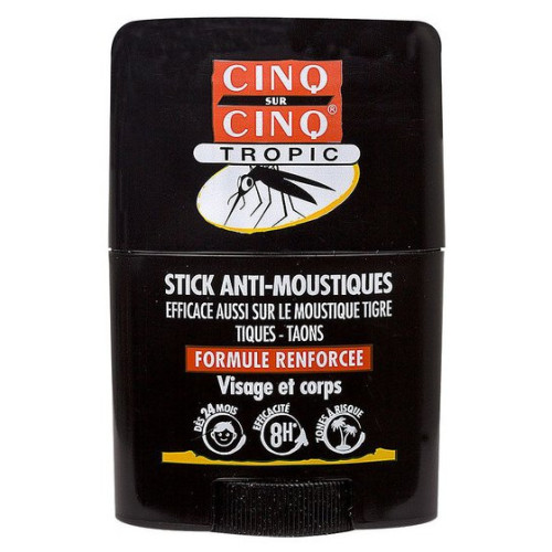 Cinq Sur Cinq Tropic Stick Anti-Moustiques 20ml - Efficace 8h