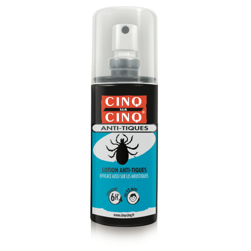 Cinq sur Cinq Spray Anti-Tiques 100ml - Protection Efficace