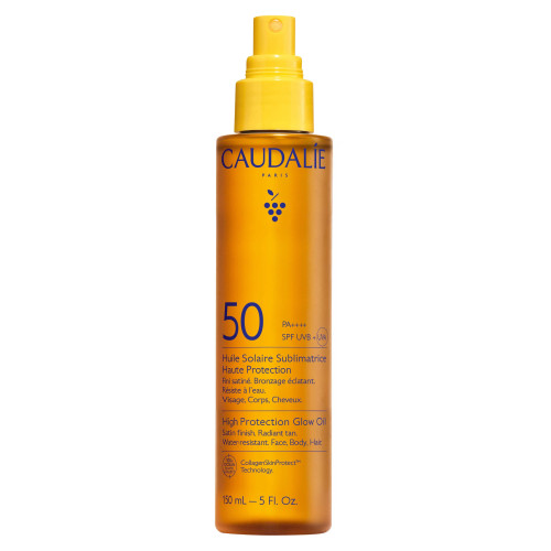 Caudalie Huile Solaire Sublimatrice SPF 50 150ml Protection UV Eclat