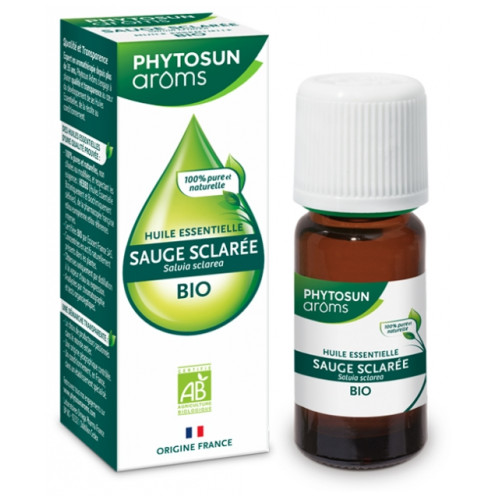 PhytoSun Aroms Sauge Sclarée Bio 5ml - Huile Essentielle Bio chez