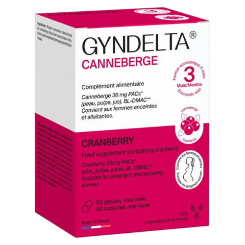 Gyndelta Confort urinaire 90 gelules Cranberry Confort Urinaire