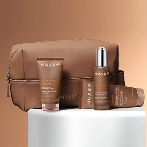 NUXE Men Boost : Coffret Voyage 3 Soins Essentiels pour Peau Énergisée