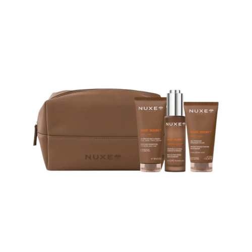 NUXE Men Boost : Coffret Voyage 3 Soins Essentiels pour Peau Énergisée
