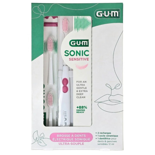 Sonic Sensitive Brosse à Dents Electrique Sonique Ultra-Souple Coffret