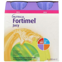 Fortimel Tropical 4x200ml : Complément nutritionnel sans lipides