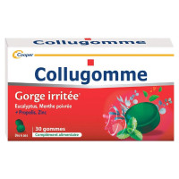 Collugomme Gorge Irritée Sans Sucre - 30 Gommes | Apaisement Naturel