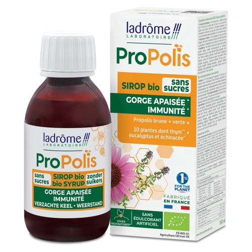 Sirop Propolis Bio Sans Sucre - Gorge Apaisée & Immunité Renforcée