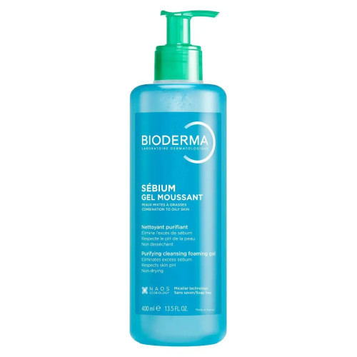 Bioderma Sébium Gel Nettoyant : Purifie peaux mixtes/grasses