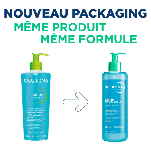 Bioderma Sébium Gel Nettoyant : Purifie peaux mixtes/grasses