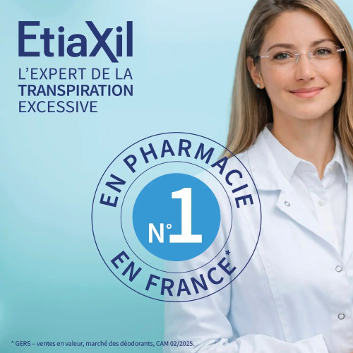 ETIAXIL Déo Anti-Transpirant 72h - Stick 40ml, Peaux Sensibles