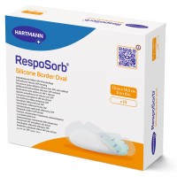 RespoSorb Silicone Border Ovale 13 x 15,5 cm - Pharma360