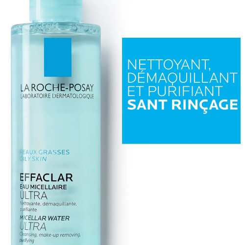 La Roche-Posay Effaclar Eau Micellaire 2x400ml Peaux Grasses Purifiées
