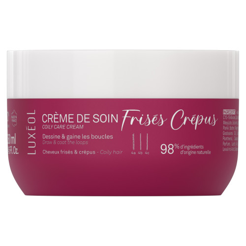 LUXEOL Crème Soin Frisés Crépus - Boucles Définies & Nourries