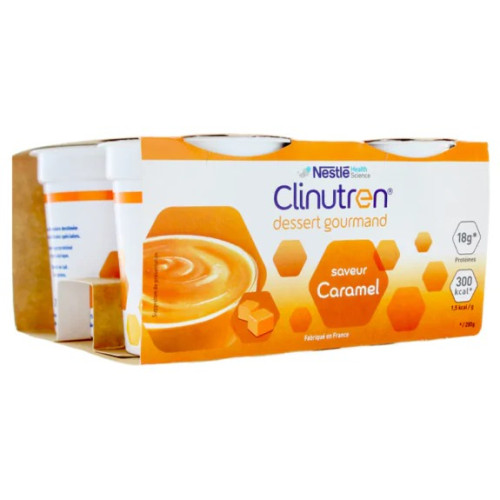 Dessert Nutrim Caramel 18g protéines, 300 kcal pour la dénutrition