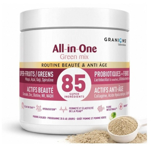 Granions Green Mix Beauté : 85 ingrédients pour éclat & anti-âge