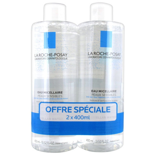 LA ROCHE POSAY Eau Micellaire Ultra Peaux Sensibles Lot de 2 x 400 ml-7364