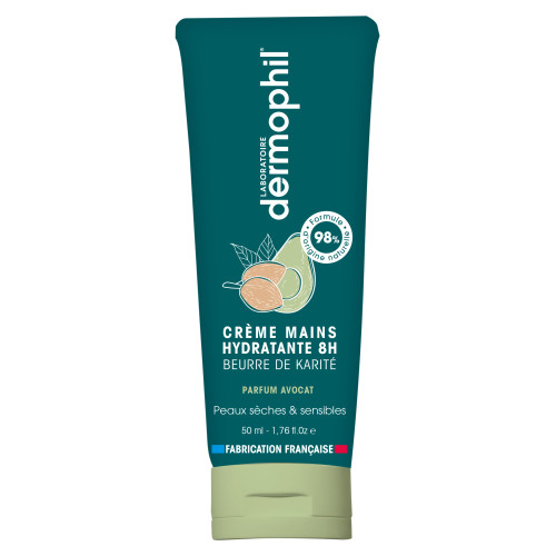 Crème Mains Dermophil Indien - Hydratation 8h Avocat 50ml