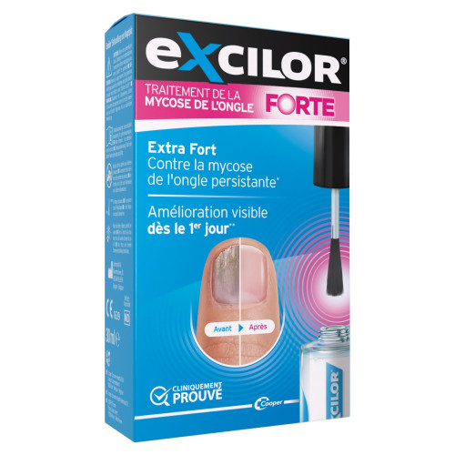 EXCILOR FORTE Sol Ongle : Traitement Puissant Mycose 24h