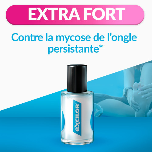 EXCILOR FORTE Sol Ongle : Traitement Puissant Mycose 24h