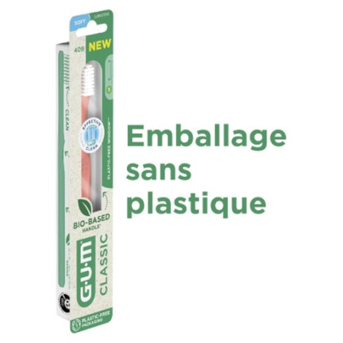 Brosse à dents GUM Bio-Sourcee : Nettoyage doux et efficace