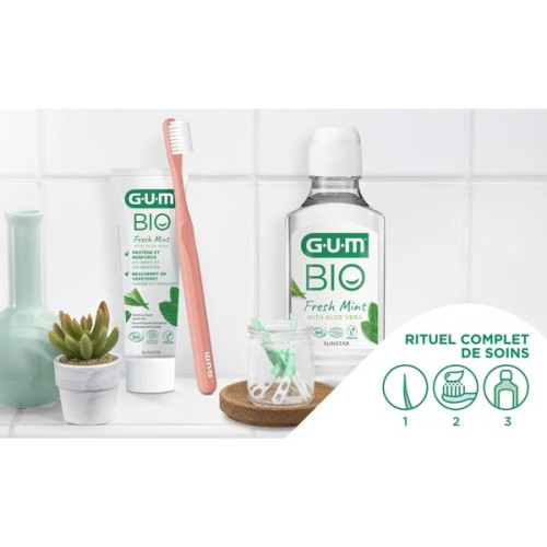 Brosse à dents GUM Bio-Sourcee : Nettoyage doux et efficace