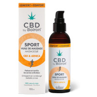 Huile Massage CBD Boiron Sport : Détente Musculaire & Récupération