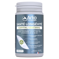 Santé Longévité Arkopharma : Gélules Cerveau & Mémoire - 60 Gélules
