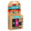 Bracelet MANOUKA Anti-Moustiques Duo Noir Fushia - 6h Efficacité