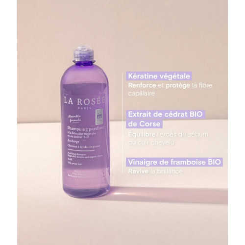 LA ROSÉE Shampoing Purifiant Cédrat - Nettoyage Doux