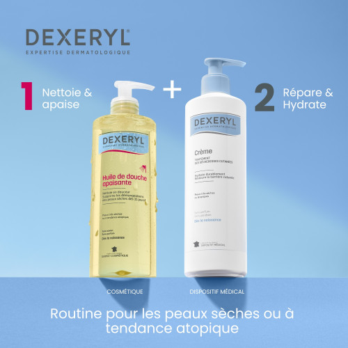 DEXERYL DM Crème : Hydrate & Répare Peaux Sèches/Atopiques - 500g