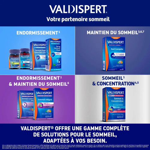 Valdispert Sommeil : Mélatonine 1,9 mg pour un sommeil réparateur